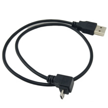 Factory  Price Magnetic Braided 28AWG USB A Male to Right Angled Micro 5p Cable Custom USB Cable